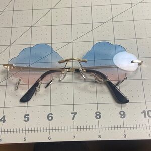 Pastel Cloud Metal and Plastic Sunglass